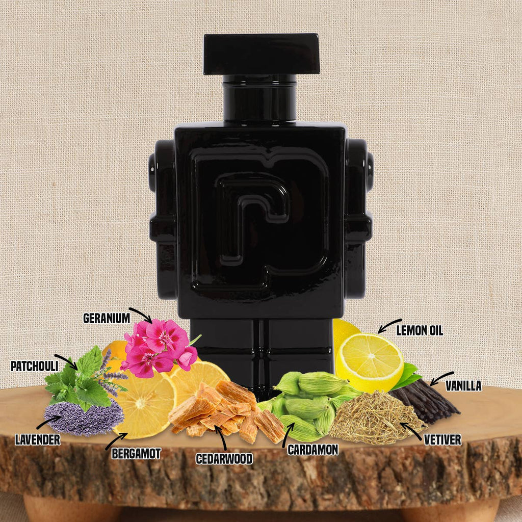 Robot Black Spray Cologne Eau De Toilette for Men