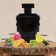 Robot Black Spray Cologne Eau De Toilette for Men