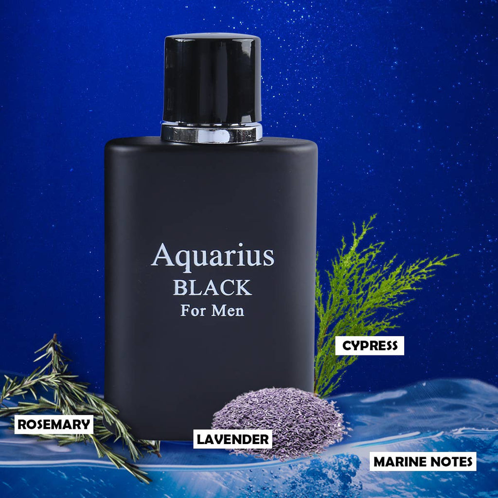 Aquarius Black Spray Cologne Eau De Toilette For Men