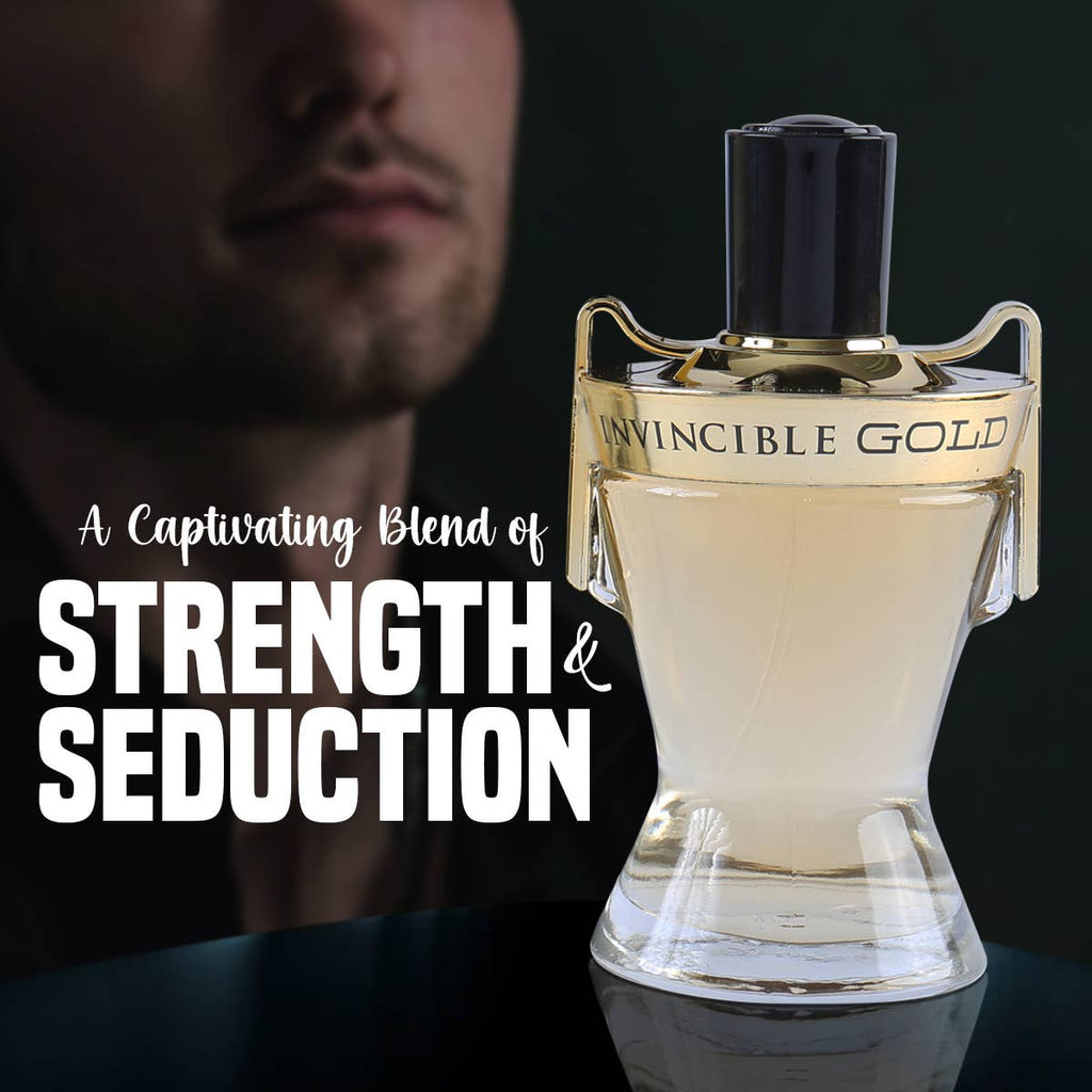 Invincible Gold Natural Spray Cologne for Men