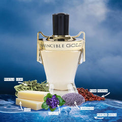 Invincible Gold Natural Spray Cologne for Men