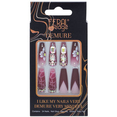 FERAL EDGE DEMURE DESIGN118 NAIL DECORATION SET, DEMURE 118