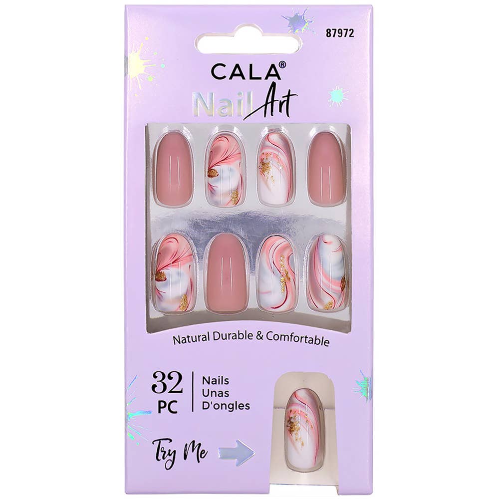 CALA NAIL ART DECORATION SET LAVENDER MARBLE, 87972 S