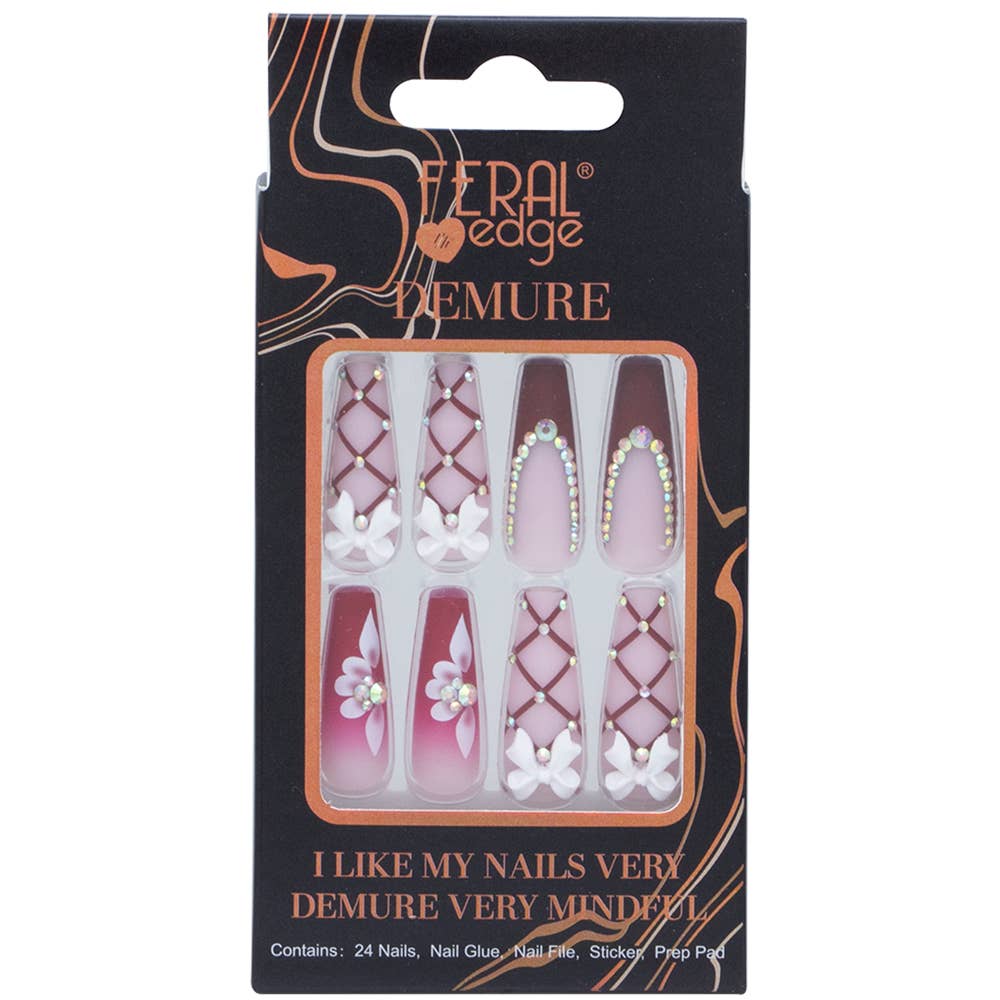 FERAL EDGE DEMURE DESIGN121 NAIL DECORATION SET, DEMUSE 121