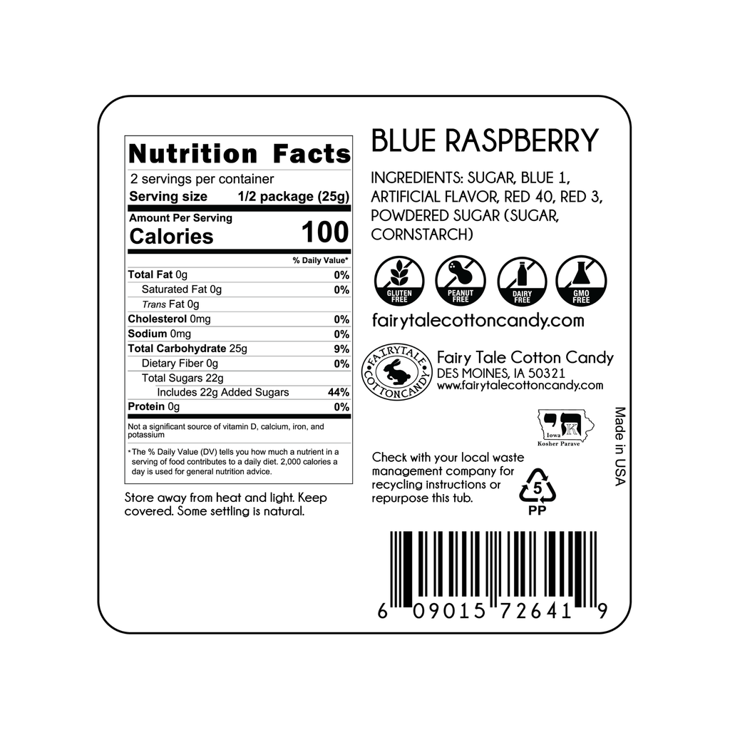 Blue Raspberry Cotton Candy