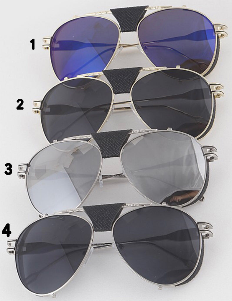 Metal Aviator Sunglasses