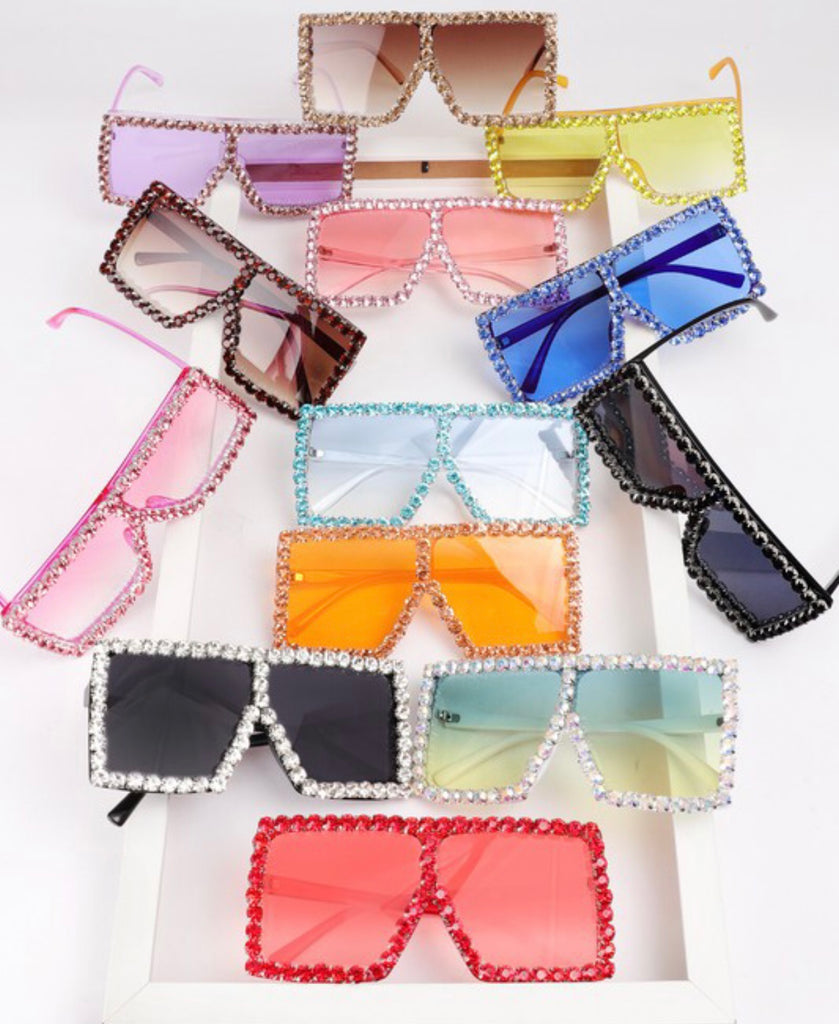 Sparkling Rhinestone Colorful Shades